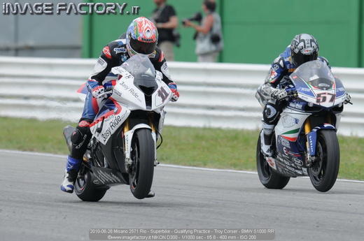 2010-06-26 Misano 2571 Rio - Superbike - Qualifyng Practice - Troy Corser - BMW S1000 RR